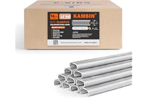 KAMSIN 16 Gauge Galvanized Steel C-Type Hog Ring Staples, 18,000 PCS, 1/2" (12.5mm) Inner Crown, 5/8" (16.9mm) Outside Crown 
