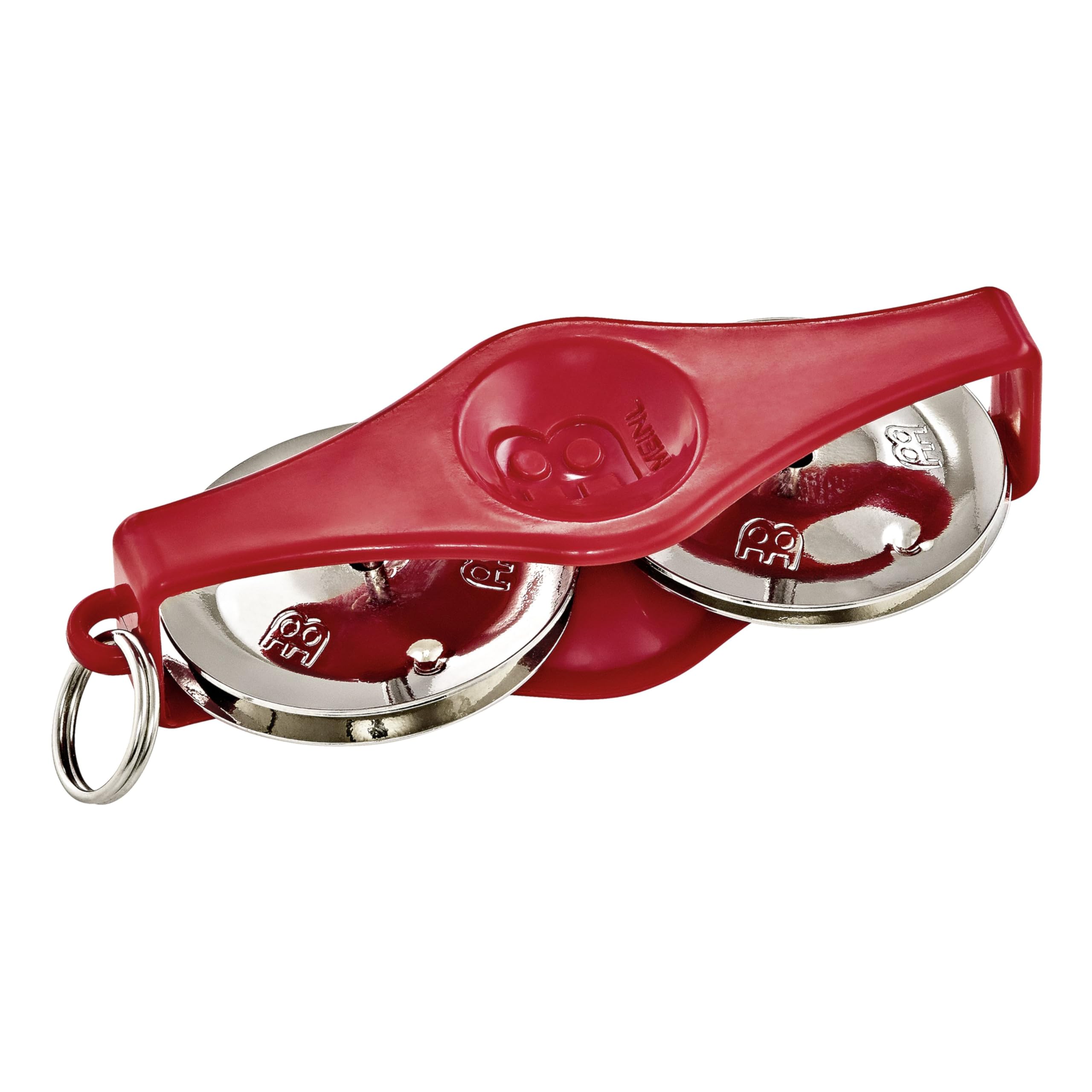 Meinl Percussion Keychain Tambourine Gadget - Mini Musical Instrument with Keyring - ABS plastic, Red (KRT-R)