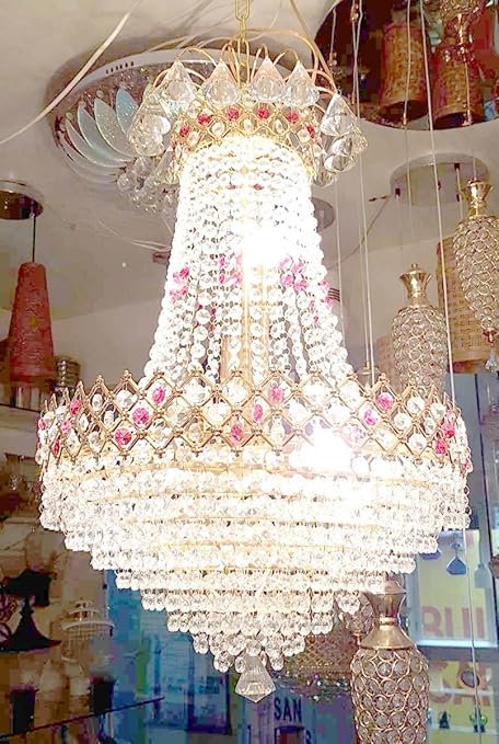 S M Arcade Original Pyramid Crystal Chandelier(Sm-92/71/480)