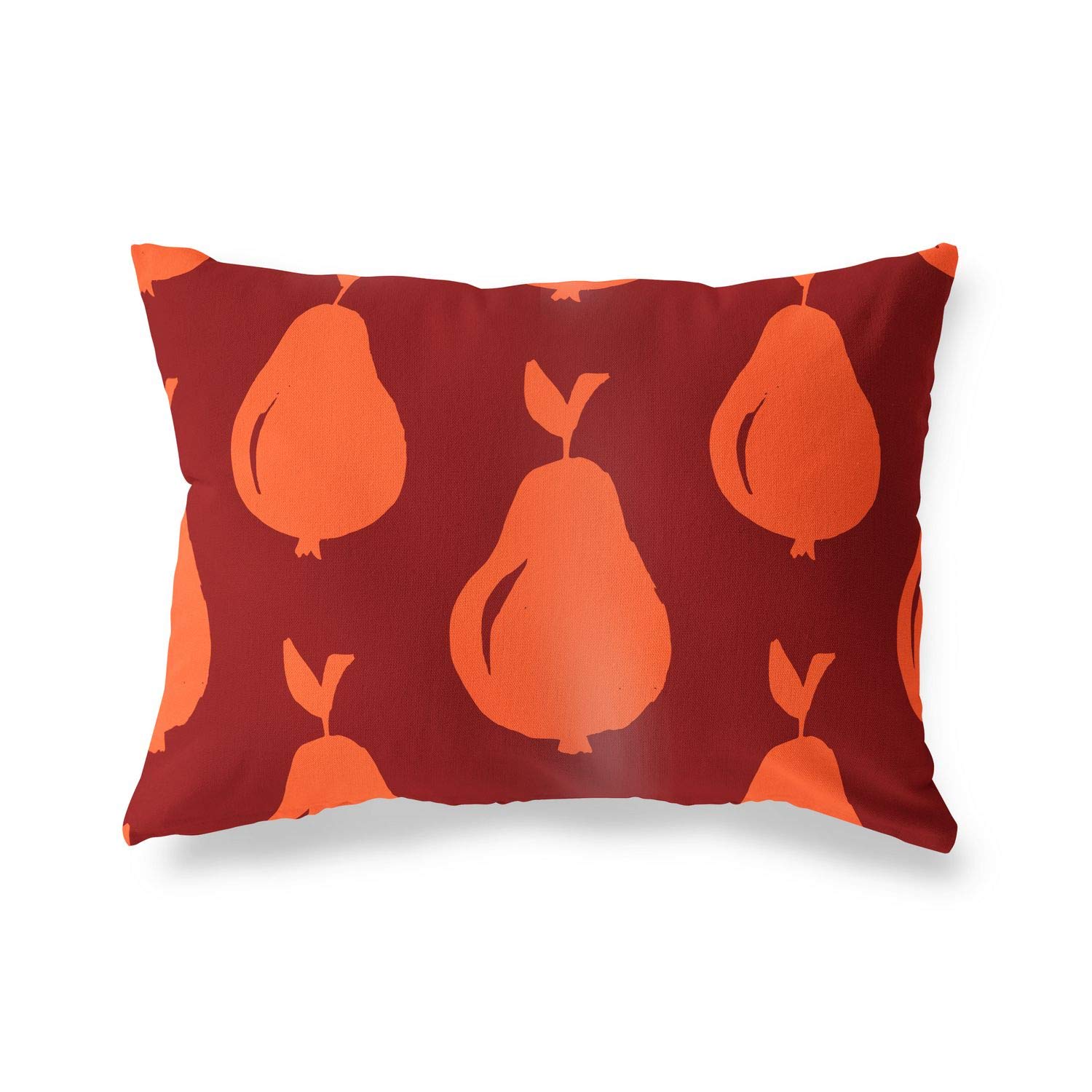 Bonamaison Decorative Cushion Cover Orange & Bordeux, Throw Pillow Covers, Home Decorative Pillowcases for Livingroom, Sofa, Bedroom, Size: 35x50 Cm - Designed and Manufactured in Turkey