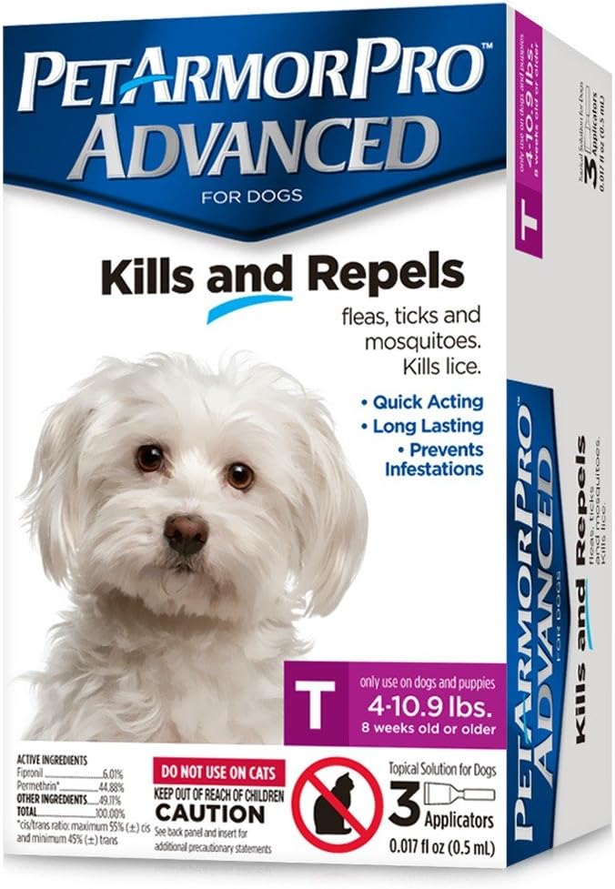 Pet Armor Pro Advanced KILLS AND REPELS T (4 - 10.9 Lbs)