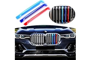GOODREAM Exact Fit ///M-Colored Grille Insert Trims Compatible with BMW 2019-2023 X7 G07 Accessories for 7-Beams w/Standard Kidney Grille