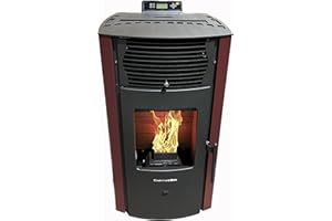 Comfortbilt Pellet Stove Small Wood Pellet Heater Pellet Stove Burgundy EPA 47 Lbs Hopper