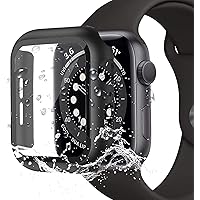 Miimall Compatible with Apple Watch 40mm Case Waterproof with Screen Protector, Anti-fog Ultra-Thin Plated Hard PC and…