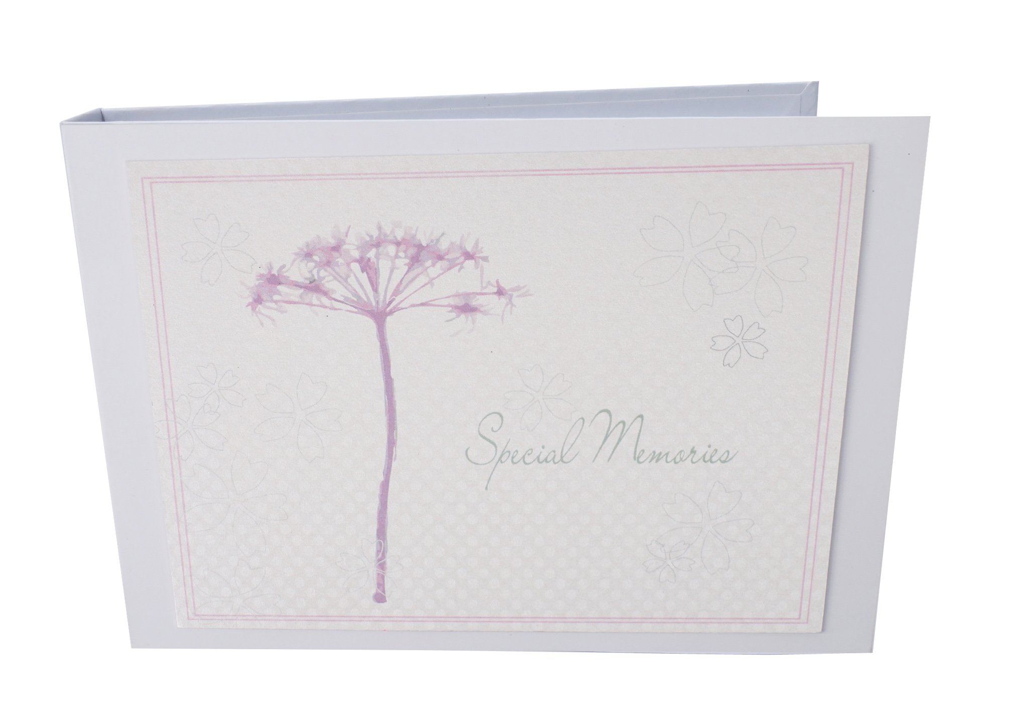 white cotton cards Special Memories Tiny Value Photo Album, Pink Dandelion, TVSMD, 17.5 x 2.5 x 12.5 cm