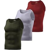 Casey Kevin Compression Shirt Men Gynecomastia Slimming Shapewear, 3 Pack | Compression Tank Top Men, Firm Tummy Control, Breathable Stretch Fabric, Gym, Daily