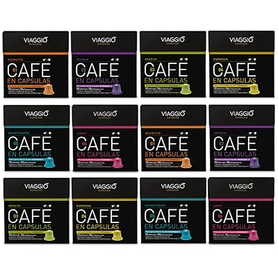 VIAGGIO ESPRESSO - 120 Cápsulas de Café Compatibles con Máquinas Nespresso - SURTIDO