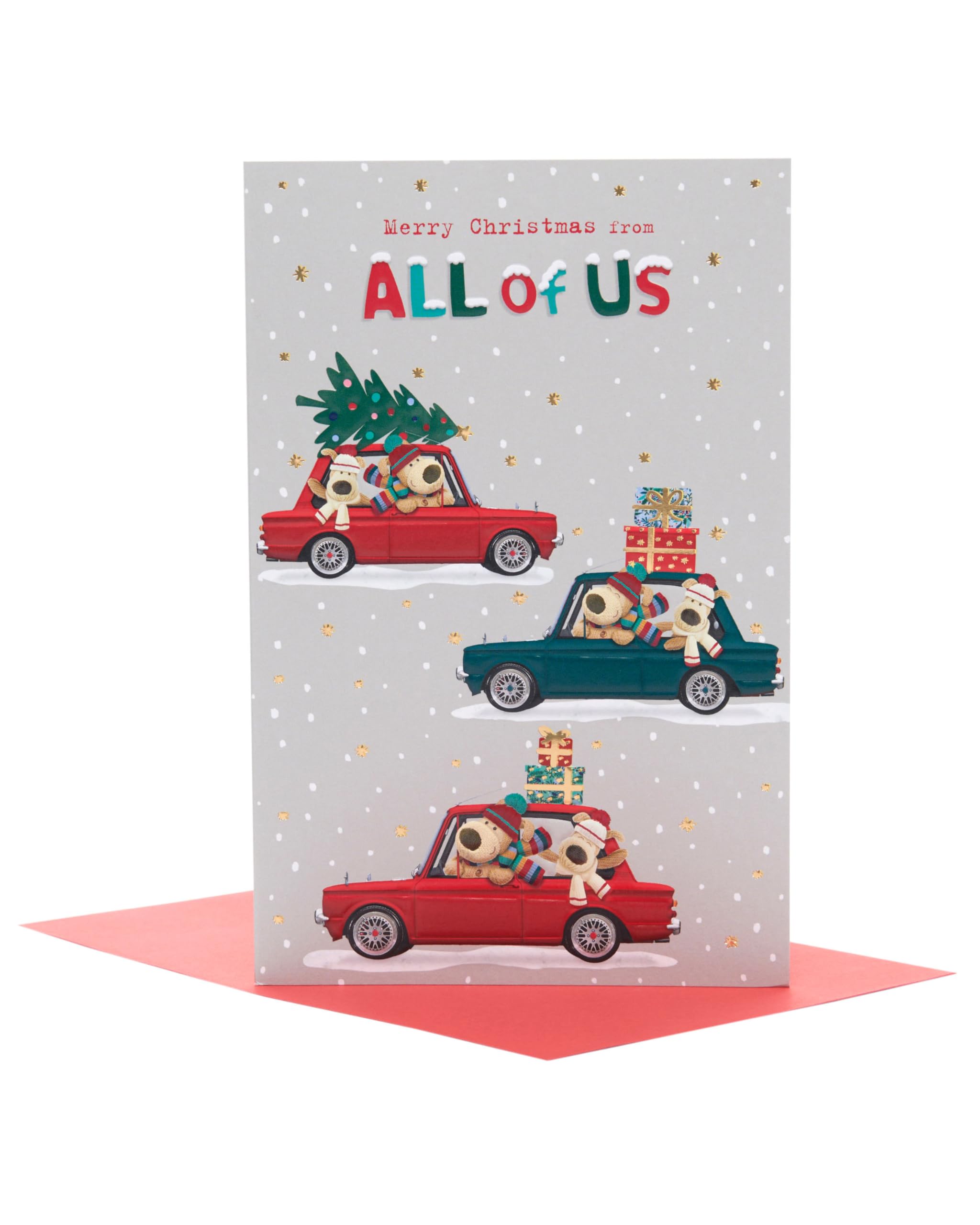 Boofle Merry Christmas From All Of Us Festive Family Christmas Greeting Card