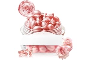 Face Serum Lotion Capsules,30 Pcs Brighten Moisturizing Rose serum Skincare Cream, Travel Size Portable Skin Care Product, Re