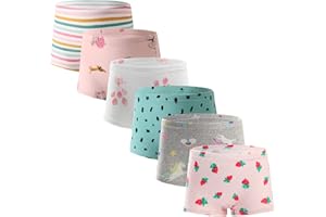 Boboking Soft Cotton Girls' Panties Boyshort Little Girls' Underwear Toddler Undies