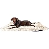 PawProof Fuzzy Pet Throw Blanket - Waterproof Blanket for Dogs & Cats - Faux Fur & Ultra-Soft Microsuede - Beige S Size (28"x38")