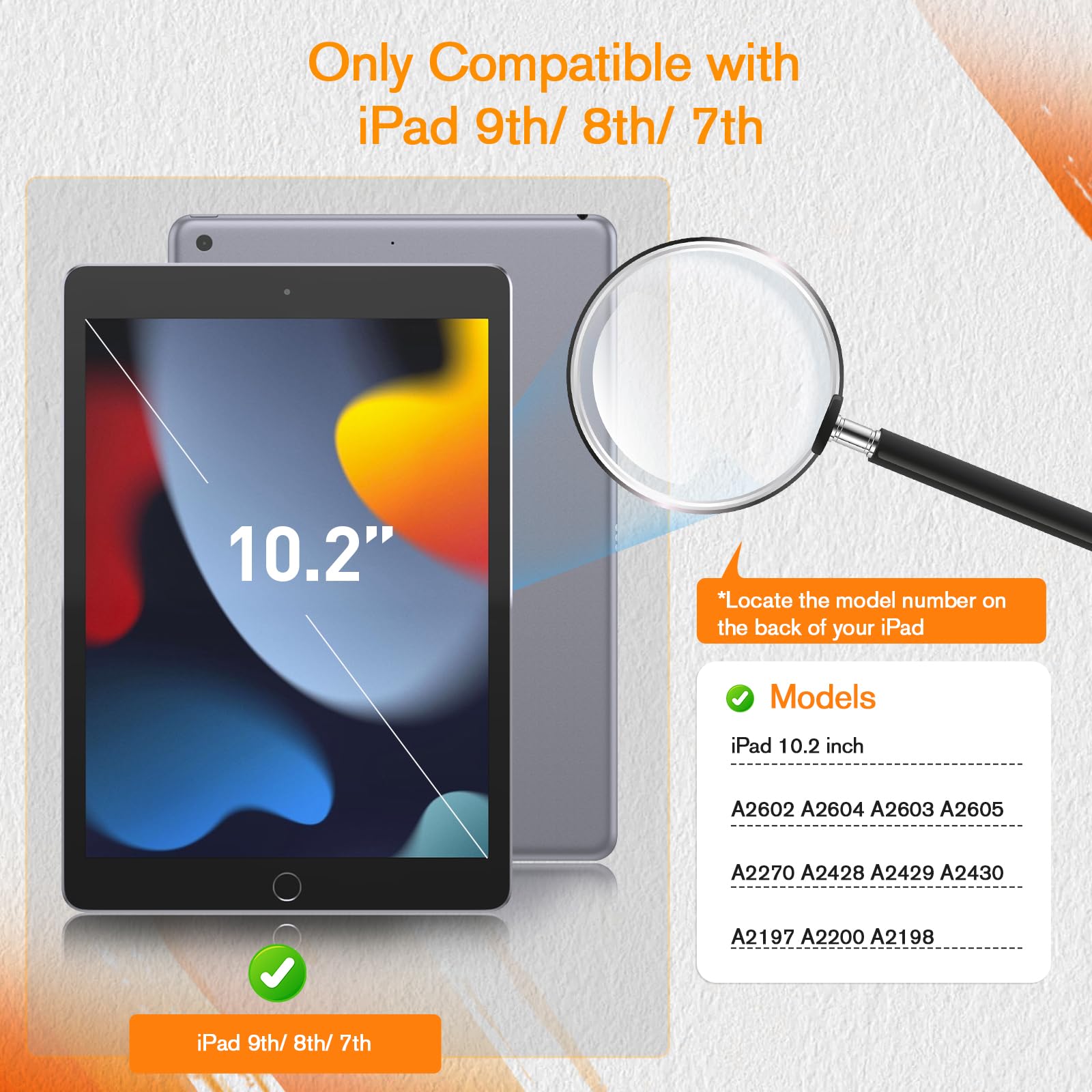 KCT 2 Pack Paperfeel Screen Protector Compatible with iPad 9th/8th/7th (10.2-Inch, 2021-2019), Matte PET Film, Anti Glare, Compatible with Apple Pencil