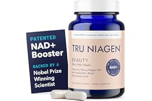 TRU NIAGEN BEAUTY NAD+ for Hair, Skin & Nails | Contains Niagen®, Astaxanthin, Hyaluronic Acid, Biotin | Supports Skin Elasticity & Moisture Retention | Daily Supplements for Men & Women | 30 Servings