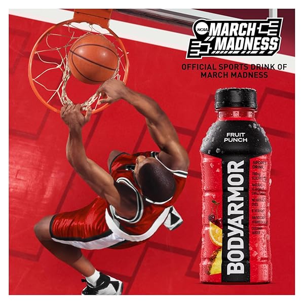 BODYARMOR SPORTS DRINK, BLACKOUT BERRY, ELECTROLYTE DRINK HYDRATION, 16 FL OZ BOTTLES (12 PACK), FLAVORED COCONUT WATER WITH B VITAMINS & ANTIOXIDANTS