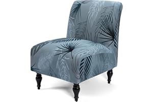 Liykimt Armless Accent Chair Cover Slipcover,Slipper Chair Cover Super Fit Stretch Spandex Removable Washable for Armless Chair Furniture Protector Covers for Living Dining Room Hotel