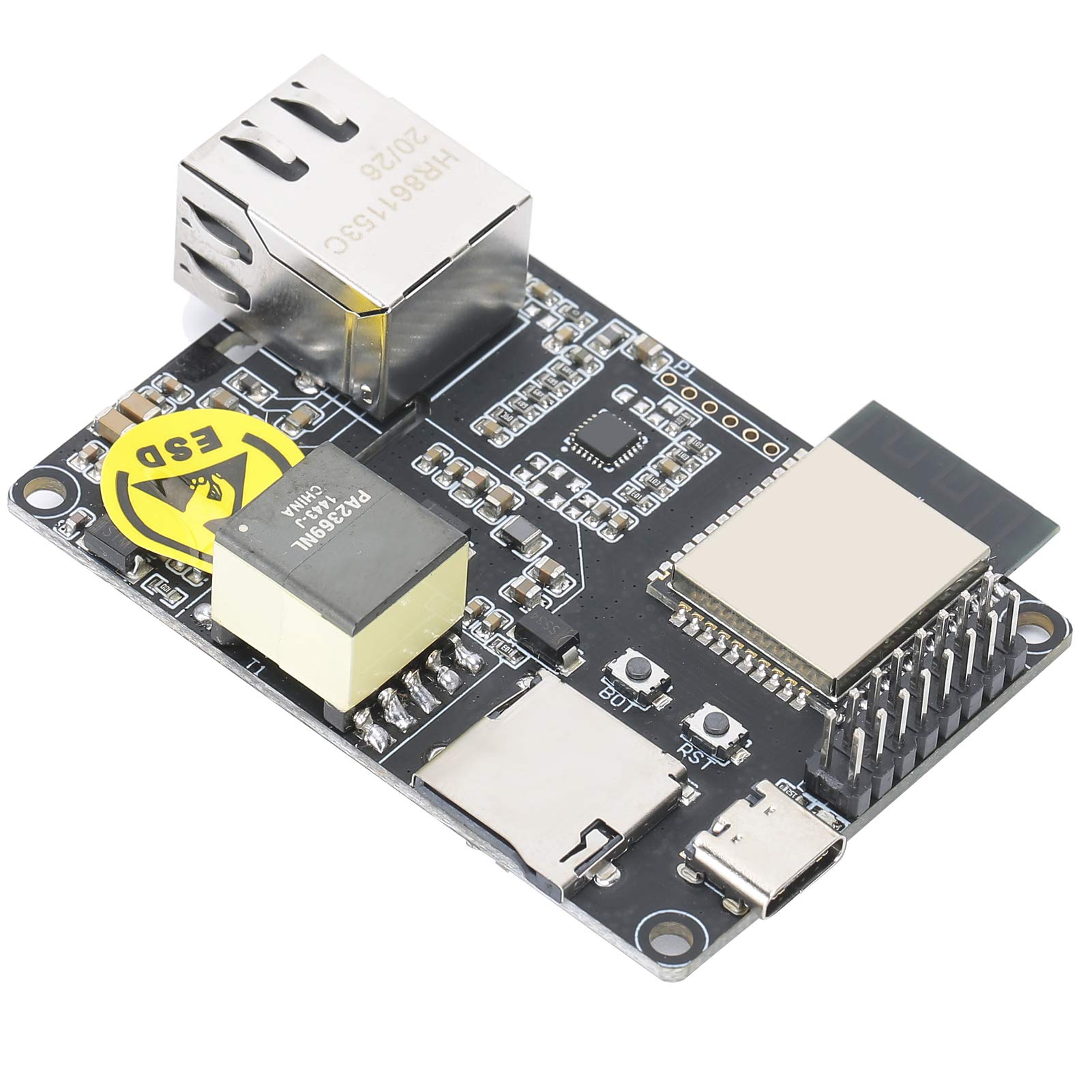 Ethernet Adapter Board, T-Internet-POE ESP32 LAN8720A Chip Ethernet Adapter Expansion Moudle, Programmable Hardware, for PC Desktop Computer