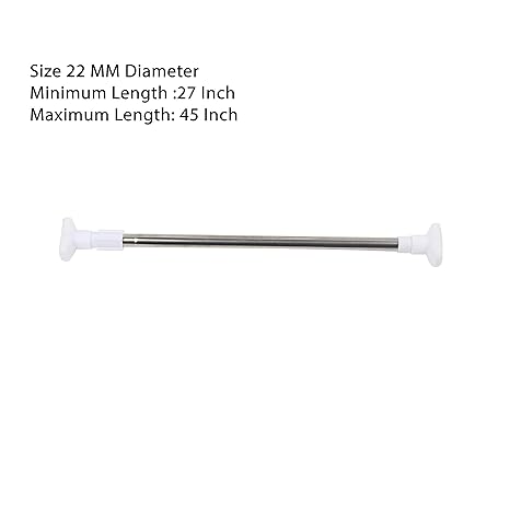 Memeho Adjustable Shower Curtain Rod Adjust Length And Then