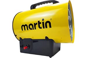 Martin MB10 Forced Air Heater - 34,000 BTU Propane Gas Portable Torpedo Heater for Construction; Jobsite LP Salamander for Ou