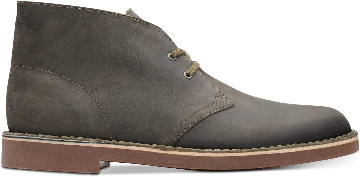 clarks bushacre 2 grey leather