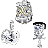 Simphman 2026 Graduation 925 Sterling Silver Charms Dangles for Bracelets and Necklace Jewelry Gift for Women Girls Family and Friends