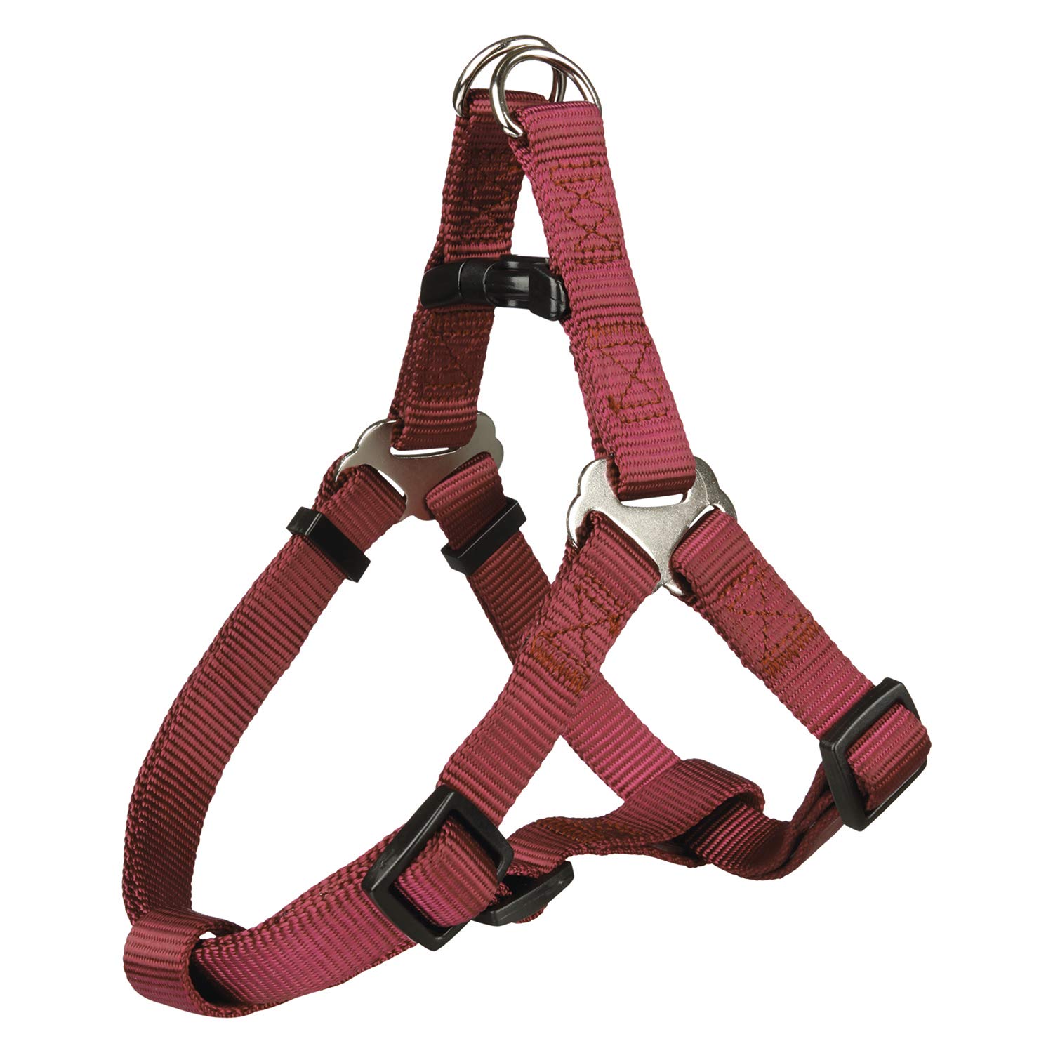 Trixie Premium One Touch Dog Harness, 80 - 100 cm x 25 mm, Bordeaux