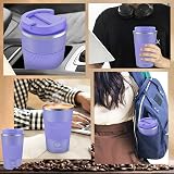 CS COSDDI Travel Mug Insulated Steel 380ml Leakproof Lid view 7