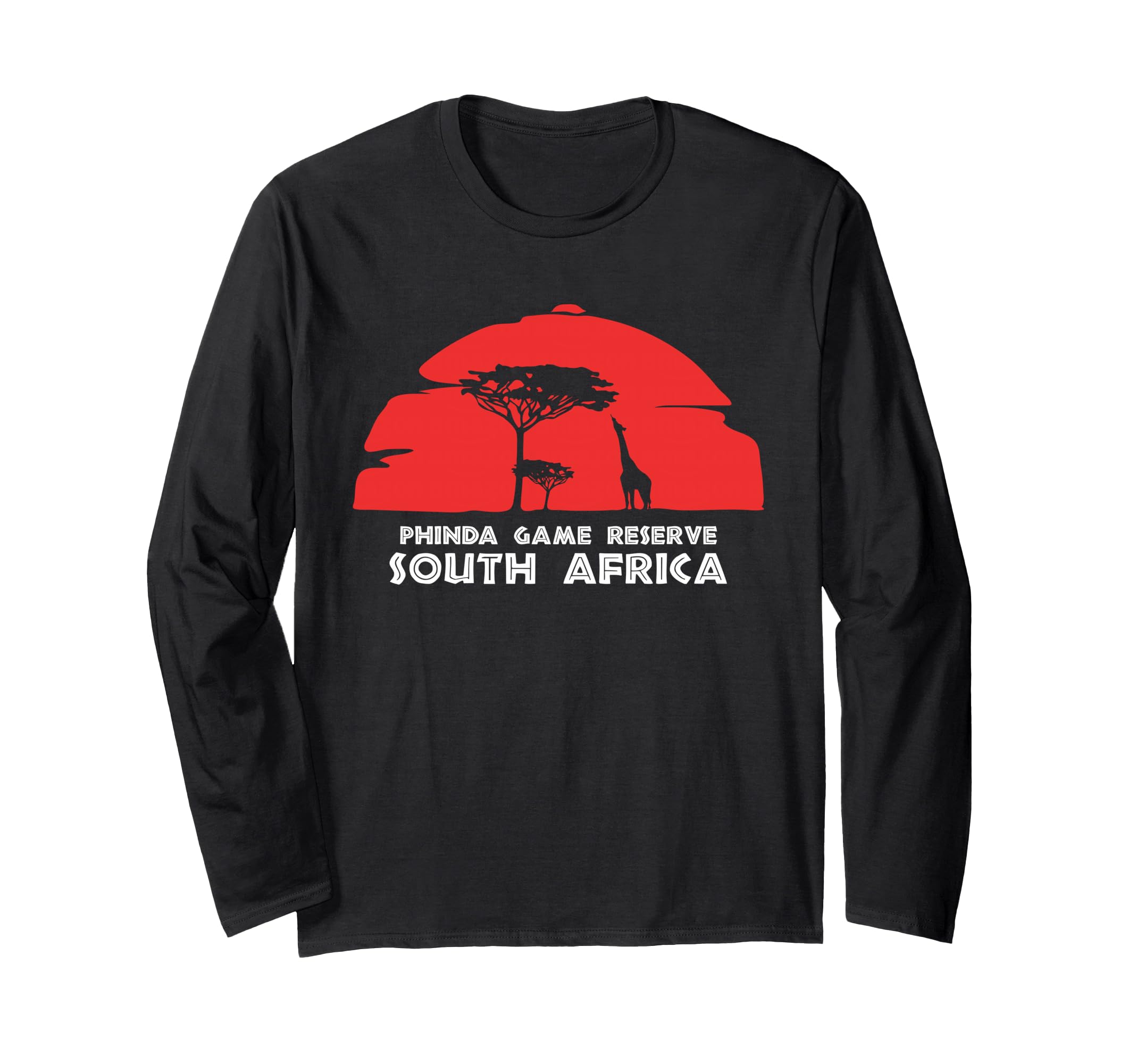 Phinda Game Reserve, South Africa Africa Safari Girrafe Long Sleeve T-Shirt