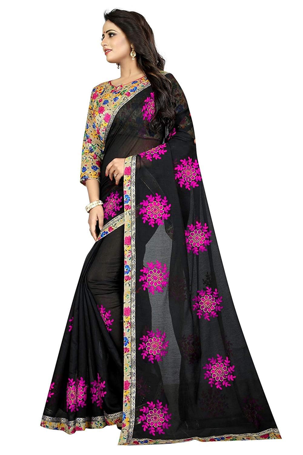 shreeji designer chanderi cotton saree 0