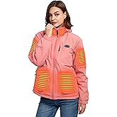 Fylno Heated Jacket,Heated Jackets For Women,Womens Heated Jacket,14Heating Zone Heated Coat With Battery Pack Included