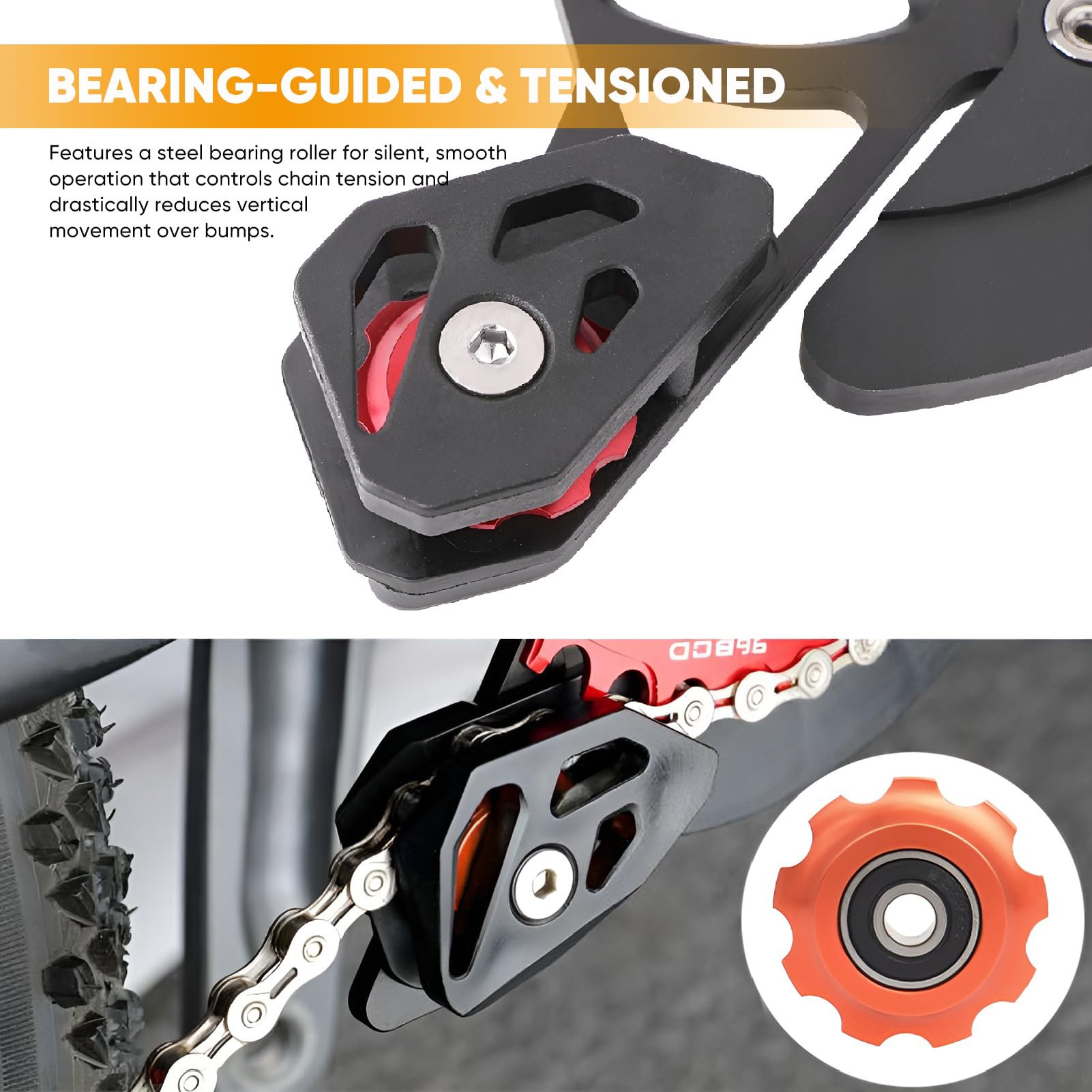 BESNIN Chain Guide 32-40T Single Disc MTB Chain Guide High-Strength Aluminum Alloy Mountain Bike Chain Guard for ISCG05 Mounting Systems - view 7