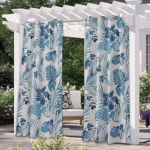 Cortina térmica para ventana opaca para cortinas de jardín, porche