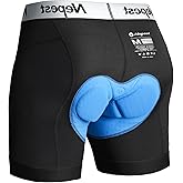 Nepest Mens Cycling Underwear 4D Padded Bike Shorts MTB Liner Mountain Bicycle Tights for Riding