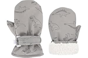 Infant Baby Toddler Kids Winter Mittnes Lined Fleece Warm Waterproof Ski Snow Gloves For Boys Girls