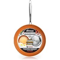 Gotham Steel Triple Ply Reinforced Stainless Steel Frying Pan, 8.5"