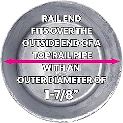 Jake Sales 1-7/8" Top Rail End for Chain Link Fence