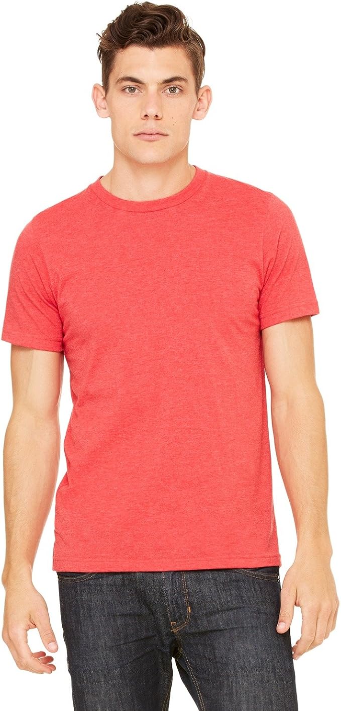 heather red bella canvas