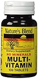 Nature's Blend Multi-Vitamin No Minerals 100 Tabs