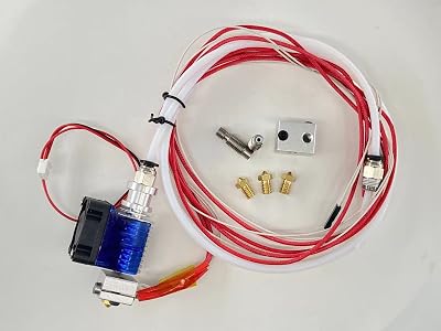 Ruimou V6 All Metal Hot End Kit 1.75mm 12V 40W 0.4mm Brass Nozzle 3D Printer