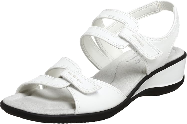 easy street white sandals