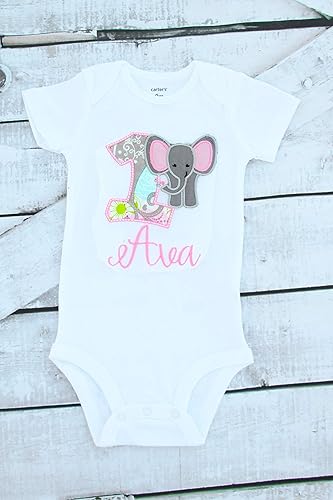 elephant 1st birthday outfit