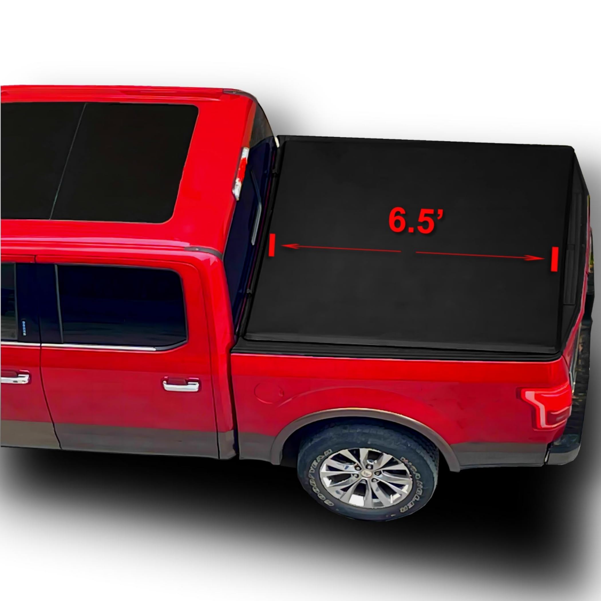 Photo 1 of OSOBAK Soft Roll Up 6.5' Bed Cover Compatible for 1999-2007 Chevy Silverado GMC Sierra 1500 2500 3500 Classic Vinyl Truck Tonneau Cover | Fleetside