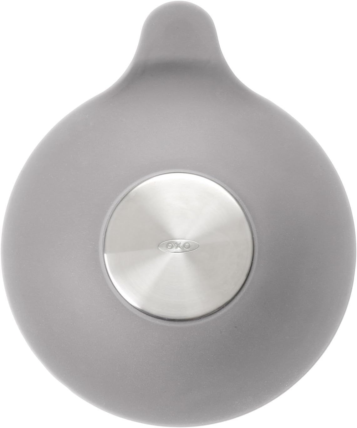 OXO Good Grips Silicone/Stainless Steel Tub Stopper, Grey, 6-inch - Drain Stoppers