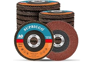 SUPBICCO 20 Pack 120 Grit Flap Discs 4 1/2 for Angle Grinder, Type 29 Abrasives Sanding Flapper Disc, Aluminum Oxide Grinding Wheel