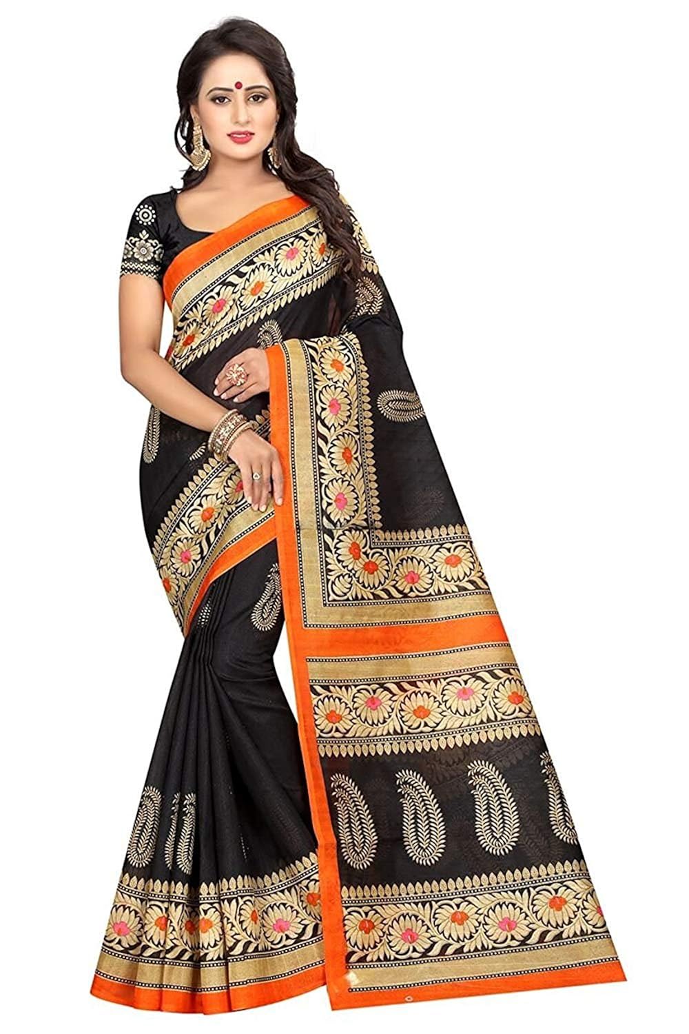nishchay enterprise cotton saree with blouse piece