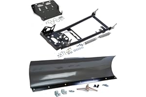 KFI PRODUCTS Open Trail by KFI 48" Steel Straight Blade Plow, Mount Bracket, Push Tube Kit - compatible with Yamaha Grizzly 550 660 700 & Kodiak 700