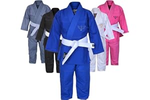 Jayefo Kids Brazilian JIU Jitsu GI for Boys and Girls IBJJF Legal BJJ Lightweight Soft Preshrunk Grappling Children Youth MMA