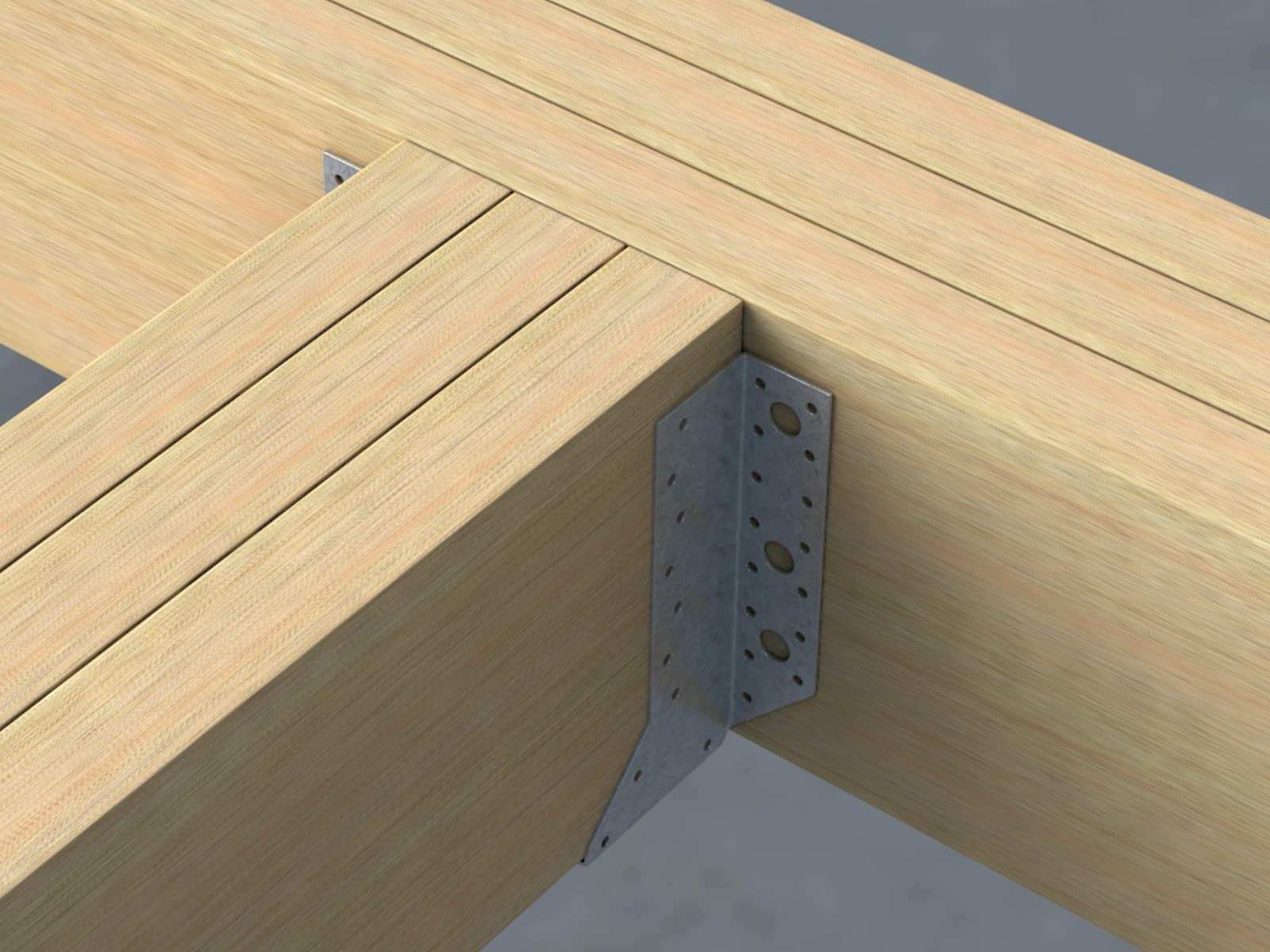 BPC Fixings MTH/500 Galvanised Multi Truss Hanger 5-Piece Set, 226 mm Length x 47 mm Width