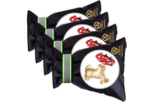Gonlei Outside Faucet Covers for Winter Spigot Covers Winter Insulated Hose Bib Faucet Cover Freeze Protection Socks 4pack 5.5" W X 7.4"