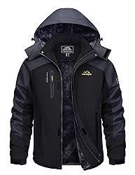 TACVASEN Winter Jacket Men Fleece Coat Mens