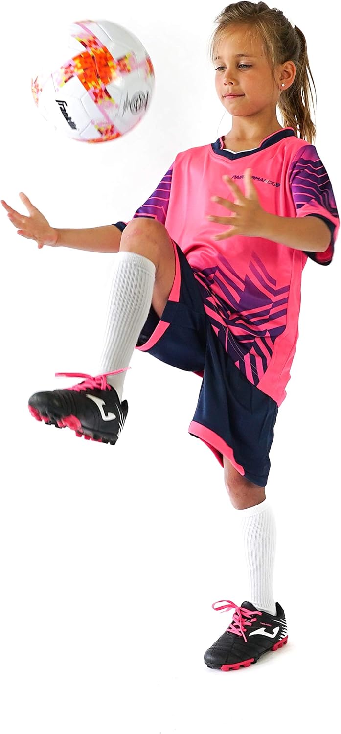 PAIRFORMANCE Boys' Soccer Jerseys Sports Team Training Uniform Age 6-12 Boys-Girls Youth Shirts and Shorts Set Indoor Soccer.: Clothing